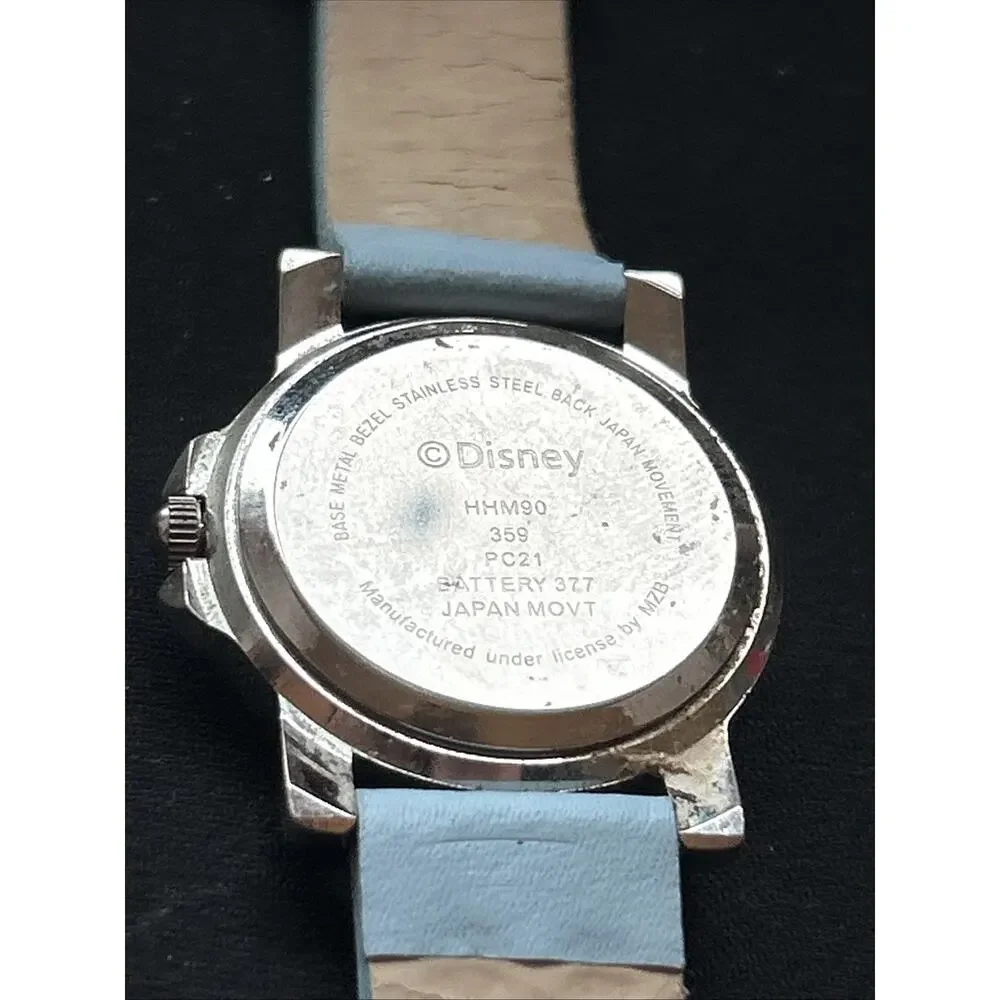 Disney Hannah Montana Silver Tone Blue Band Kids Watch